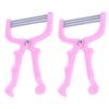 ARTIBETTER 2 Pcs Manual Facial Hair Removers Practical Hair Epilators Face Hair Threading Spring Epilator Full Body Hair Puller Plucker Beauty Tools Pink view 1