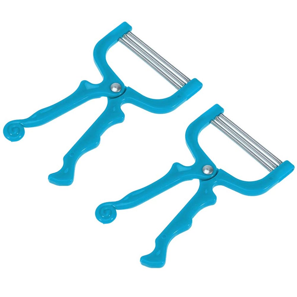 ARTIBETTER 2 Pcs Manual Facial Hair Removers Practical Hair Epilators Face Hair Threading Spring Epilator Full Body Hair Puller Plucker Beauty Tools Blue
