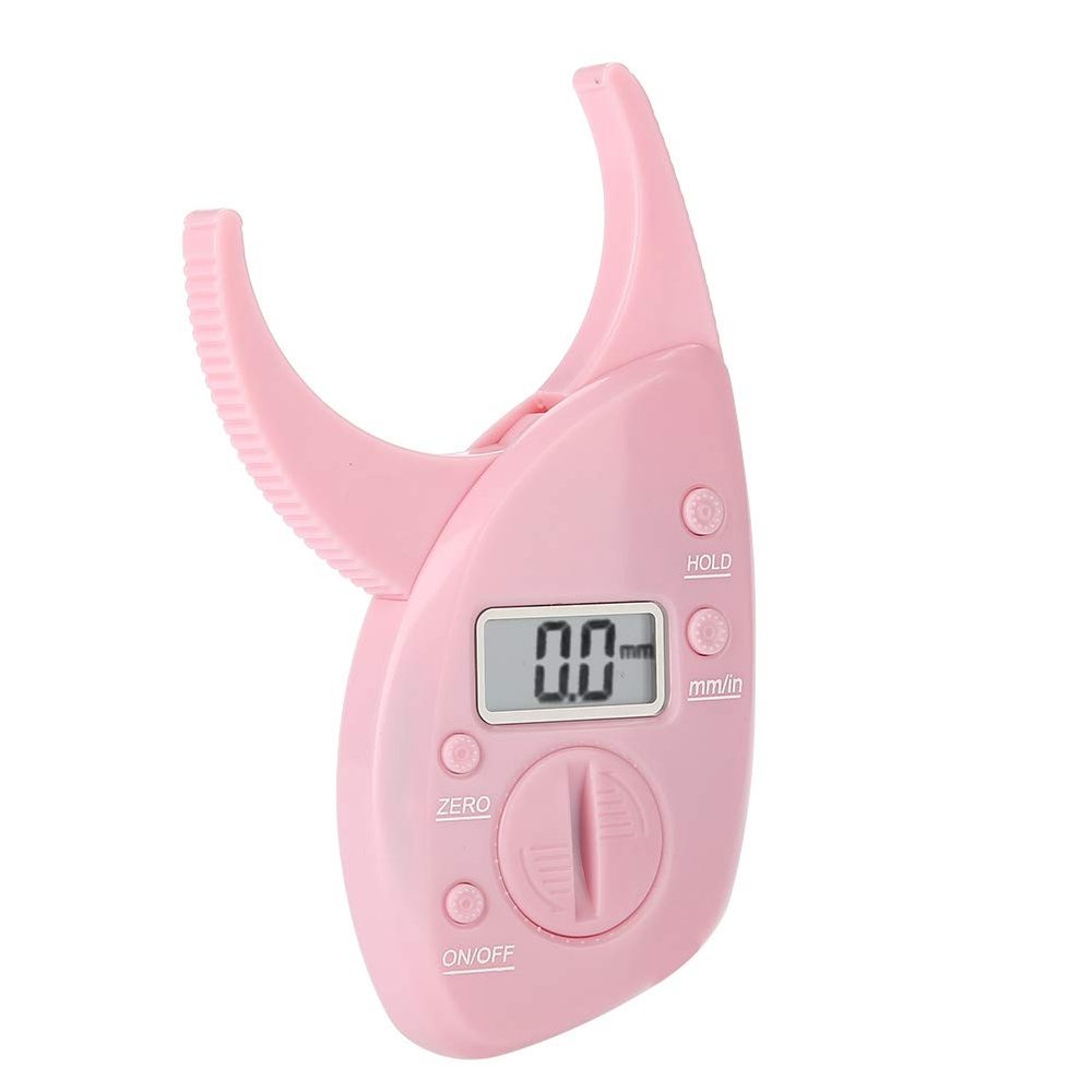 Lightweight Accurate Body Fat Caliper, 0-50mm Skinfold Body Fat Caliper, Portable for Measuring Fat Thigh Abdomen