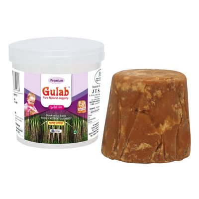 Gulab Kolhapuri Premium Pure Natural Fresh Desi Jaggery Soft Block No Sugar Added Gud - Gur arkkara Bella Bella Vellam       Bucket Shape 900gm Perfectly Packed In Jar