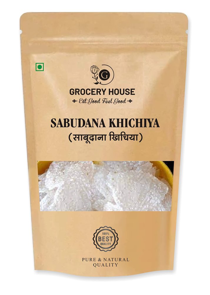 Grocery House Dry Homemade Sabudana (Sago)KHICHIYA PAPAD | SABUDANA KHICHIYA (Pack of 900 gram)