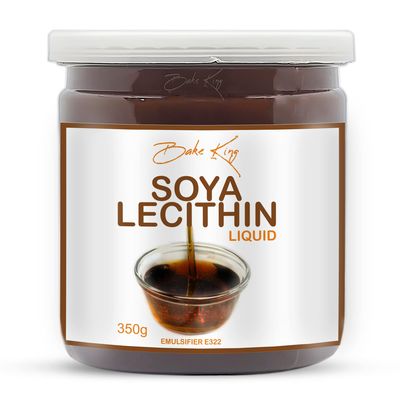 BAKE KING Soya Lecithin Liquid 350gm, Soya Lecithin Liquid Silky and Smooth Chocolate, Soya Lecithin Chewy and Light, Soya Lecithin for Baking Bread, Chocolate, Cheese, Soya Lecithin Liquid 350gm