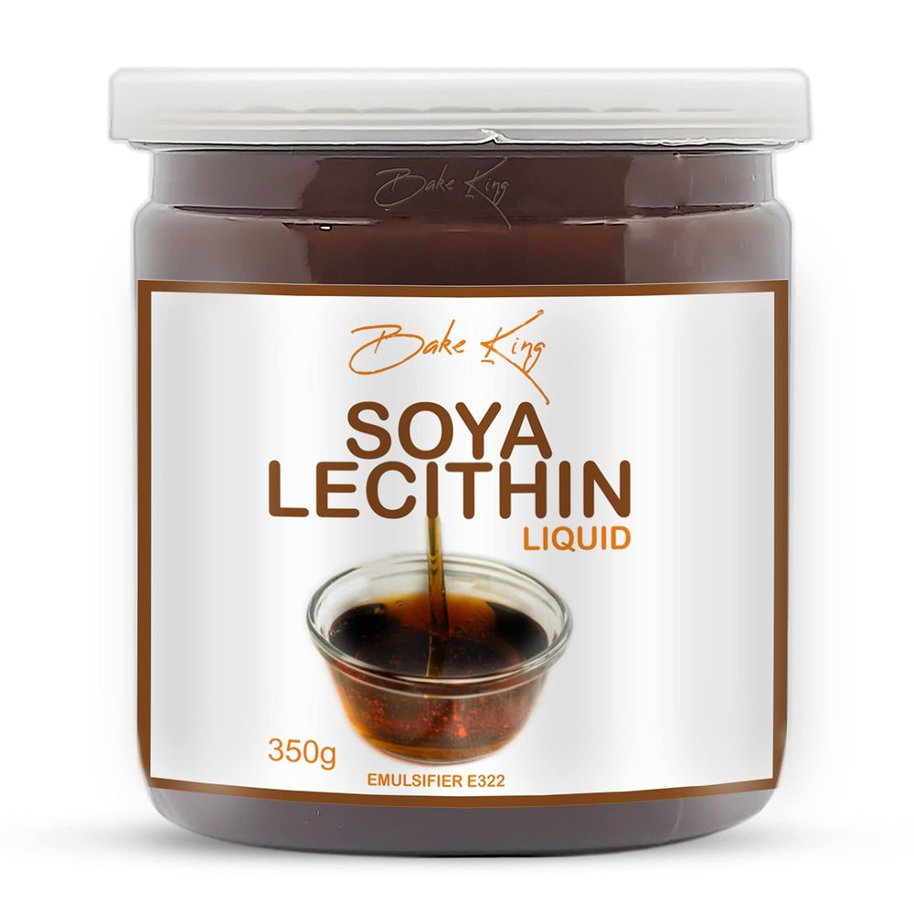 BAKE KING Soya Lecithin Liquid 350gm, Soya Lecithin Liquid Silky and Smooth Chocolate, Soya Lecithin Chewy and Light, Soya Lecithin for Baking Bread, Chocolate, Cheese, Soya Lecithin Liquid 350gm