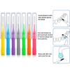 Patelai Kid 100 Pieces Braces Manual Brush For Cleaner Interdental Brush Toothpick Dental Flossing Head Oral Hygiene Flosser Tooth Cleaning Tool (Stylish Colors),Assorted view 3