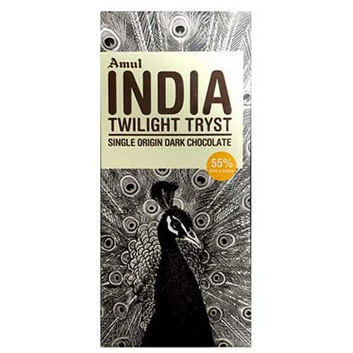 Amul Single Origin Chocolate - , India Dark,125Gm., (Pack of 2)