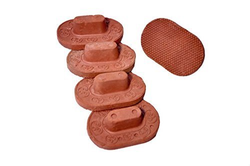 Clay Foot Scrubber (Pack of 5 | Brown)
