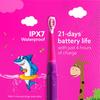 AGARO REX Sonic Kids Electric Toothbrush, 3 Brushing Modes, 2 Brush Heads, 38000 Strokes/Min, IPX7 Water Resistant, Soft Bristles, Rechargeable Battery Lasts Up To 21 Days, Power Tooth brush, (Purple) view 3