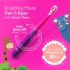 AGARO REX Sonic Kids Electric Toothbrush, 3 Brushing Modes, 2 Brush Heads, 38000 Strokes/Min, IPX7 Water Resistant, Soft Bristles, Rechargeable Battery Lasts Up To 21 Days, Power Tooth brush, (Purple) view 4