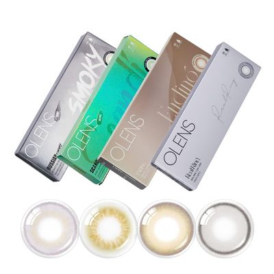 OLENS Daily Color Contact Lens - 1Day Coloured Contact Lens (Daily Disposable / 10 Pcs) - Russian Smoky Olive