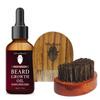 UrbanMooch | Beard Grooming Kit for Men | Onion Beard Oil Boar Bristle Brush U Shape Comb | Promotes Growth Nourishes Styles | 3-in-1 Set view 1