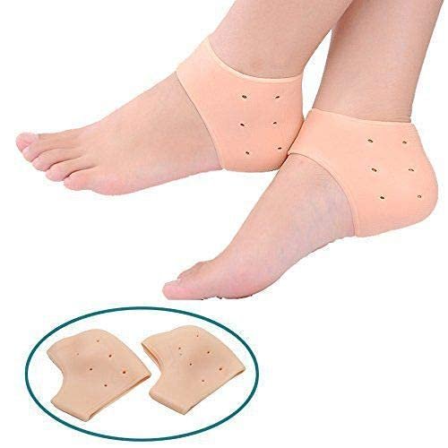 AASHRO MALL Silicon Moisturising Gel Heel Socks For Pain Relief/Cracked Foot-Care and Heel Cracks,socks for cracked feet,heel pad for heel