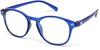 Eyewear Stylez Bifocal Reading Glasses For Men Bifocal Reading Glasses For Women 1.00 1.25 1.50 1.75 2.00 2.25 2.50 2.75 3.00 Round Blue (Distance Plano/Reading + 2.25, Without Anti Glare) view 1