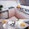 Calist Aluminium Paper Heat Resistant Washable Peel and Stick Self-Adhesive Oil Proof Waterproof Kitchen Back Splash Wallpaper foil for Walls Cabinets Drawers and Shelves Silver Grip (30 X 600) view 3