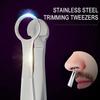 Anvirtue Universal Nose Hair Trimming Tweezers, Stainless Steel Eyebrow Trimmer, Friendly Round Tip, No Mirror Needed Easy Cut, for Noses, Sideburns, Brow, Body (1PC) view 4