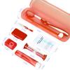 Annhua Braces Cleaning Kit Orthodontic Care Kit 8 Pack, Portable Tooth Cleaning Tools Family Oral Care Hygiene Set with Interdental Brush, Ortho Wax, Floss, Oral Mirror - Red view 2