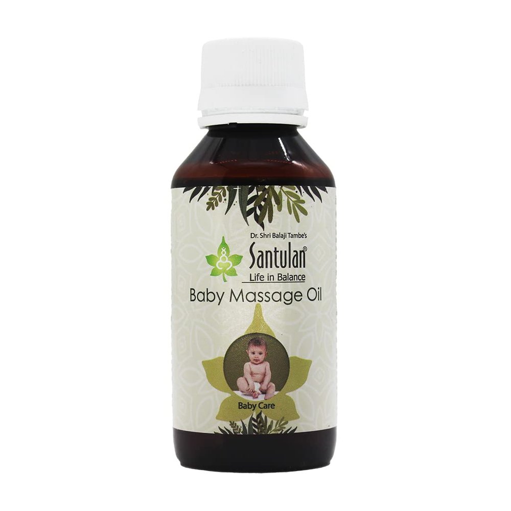 Santulan Ayurveda, Baby Massage Oil-100ML Each, (Pack Of 1), Massage Oil For Babies and get Golden Oldie Herbs, Sukanthi Pills-1gm