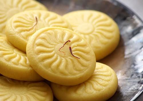 FreshoCartz Jodhpur Gantaghar Famous Mishrilal Kesar Peda / Sweet Kesar Paida / Rajasthani Famous Mithai (1)