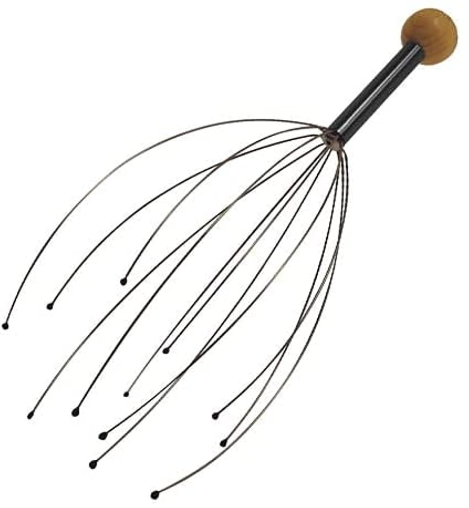 ACCORD COLLECTION Acupressure Bokoma Hand Held Manual Scalp Head Massager for Pain Relief Head Scalp Massager (No Batteries Required)