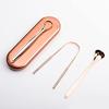 boxoon Tongue Scraper Set Portable 3PCS Sturdy Rustproof Waterproof Washable Tongue Cleaner Tongue Fresher Tongue view 2
