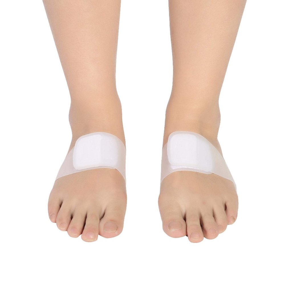 3D Design Breathable Orthotic Insoles, Silicone Arch Support Pads, for Correct Flatfoot Foot Beautify Standing Beautify Walking Posture(white)