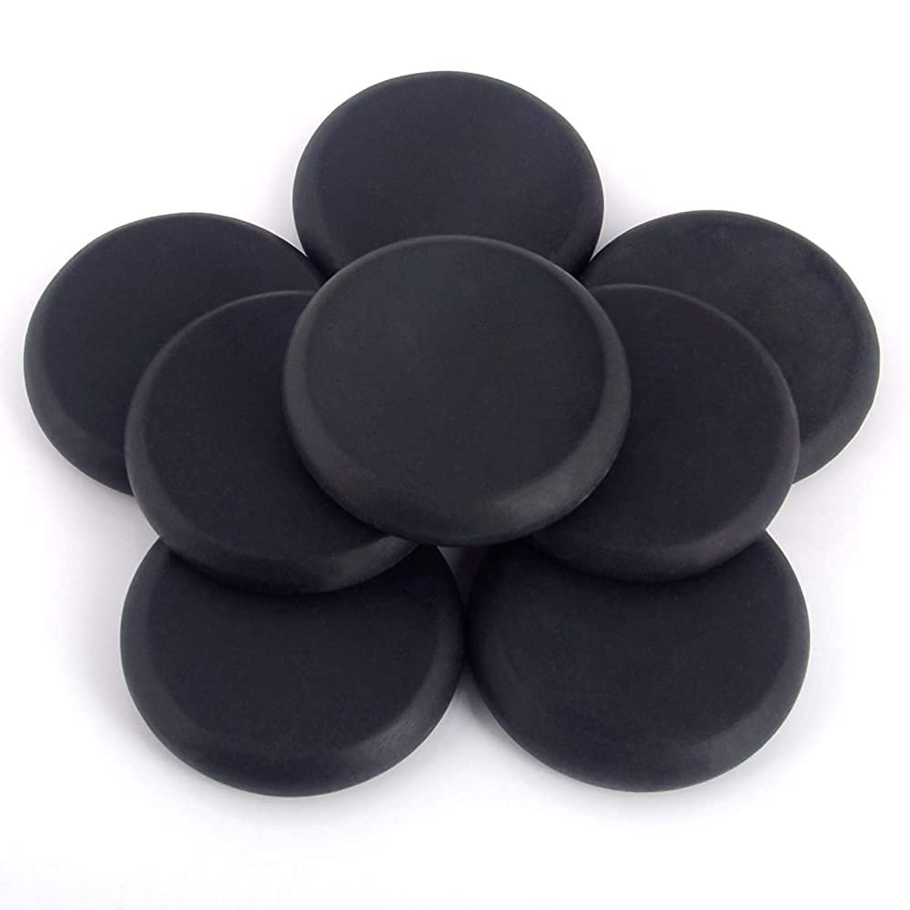 8 Pcs Large Massage Hot Stones Set Basalt Spa Rocks Kit for Professional Salon Therapy or Home Use Rock Stone