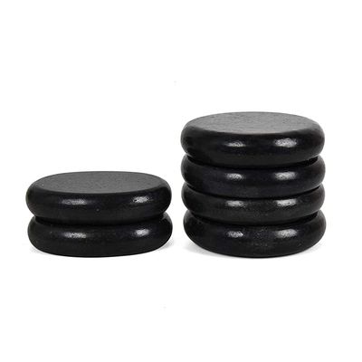 6 Pcs Large Massage Hot Stones Set Basalt Spa Rocks Kit for Professional Salon Therapy or Home Use Rock Stone