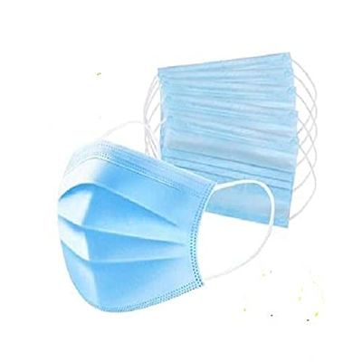GIRIRAJ MART 3-Ply Disposable Mask with Meltblown Filter with nose clip,Breathable and Protective face mask -Set of 200