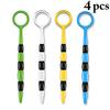 CACAZI 4PCS Ongue Scraper Silicone Portable Lightweight Universal Washable Single Layer Creative Tongue Scrubbers view 3