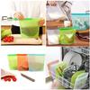 McMus Reusable 1000ML Silicone Food Storage Bag Container for Fridge ziplock Bags for Fridge Vegetables Zip Bags (5) view 2