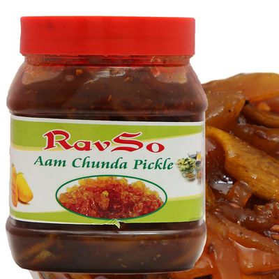 Advait Indian and Home Made Natural Farm Fresh Indian Aam Chunda Pickle 1200 gm