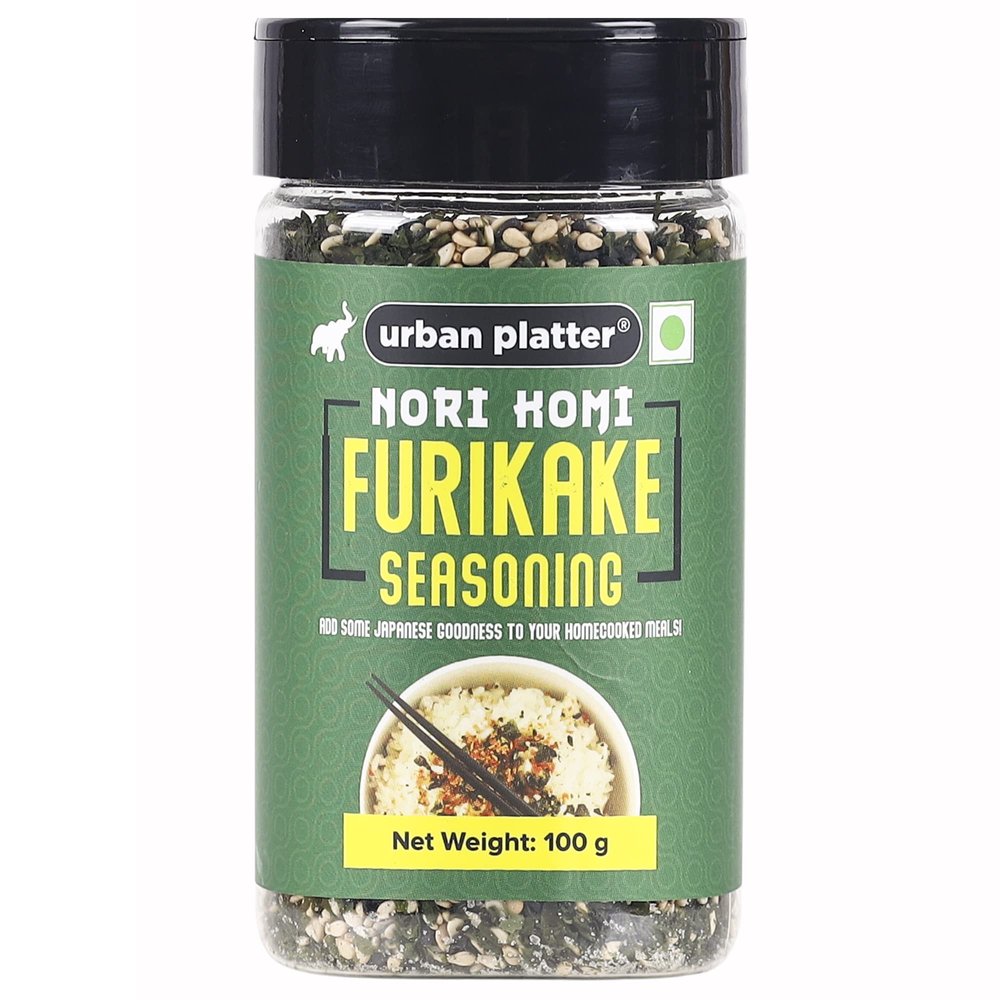 Urban Platter Nori Komi Furikake Seasoning, 100g (Japanese Style, Made with Ao Nori, Sesame Seeds, Pink Salt, Season rice balls, sprinkle on Japanese Appetizers and more)
