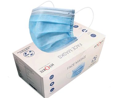 La' Forte 3 Ply Mask with Nose Clip with Smart dispenser box (100 Pcs)