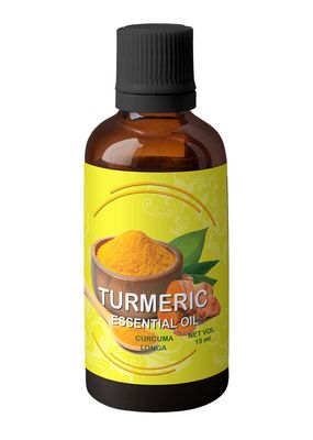 Heilen Biopharm Turmeric (Curcuma longa) Essential Oil Natural and Nourishing for Healthy Skin and Hair - 50 mL Bottle I Pack of 1