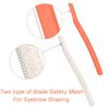 Facial Razor, Eyebrow Trimmer Chaosss &. Professional Exfoliating Dermaplaning Tool, Peach Fuzz Shaver and Multipurpose Razor Home Skin Care for Women and Men (Pack of 4) view 4