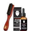 UrbanMooch Beard Gooming Kit for Men | Organic Beard Growth Oil | Boar Bristle Beard Brush Combo Set | Promotes Beard Growth, Nourishes | Grow & Style Your Beard The Way You Want view 1