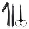 Anjetan 3PCS Eyebrow Grooming Set Stainless Steel Portable Eyebrow Tool Eyebrow Scissors Eyebrow Care Kit Eyebrow Tool Eyebrow Tweezers for Women view 1