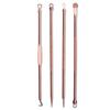 Anjetan 4PCS Blackhead Tweezers Kit Professional Portable Steel Acne Tool Kit Comedone Extractor Kit with Case Comedone Extractor Set Acne Tweezers view 4