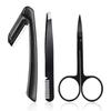 Anjetan 3PCS Eyebrow Grooming Kit Mini Eyebrow Razor Eyebrow Scissors Eyebrow Trimmer Set Eyebrow Tool Eyebrow Tweezers for Women Eyebrow Kits view 1
