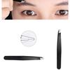 Anjetan 3PCS Eyebrow Grooming Kit Mini Eyebrow Razor Eyebrow Scissors Eyebrow Trimmer Set Eyebrow Tool Eyebrow Tweezers for Women Eyebrow Kits view 4