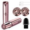 GURELAX Womens Facial Hair Remover(Luxury), Hair Removal Device, Best Face Razors/Trimmer/Electric Shaver for Chin/Upper Lip/Peach Fuzz, Included 2 x Replacement Heads view 1