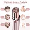GURELAX Womens Facial Hair Remover(Luxury), Hair Removal Device, Best Face Razors/Trimmer/Electric Shaver for Chin/Upper Lip/Peach Fuzz, Included 2 x Replacement Heads view 2