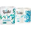 Amazon Brand - Presto! 2 Ply Kitchen Tissue/Towel Paper - 2 Rolls (60 Pulls) and 3 Ply Toilet Paper - 4 Rolls (300 Sheets) view 1