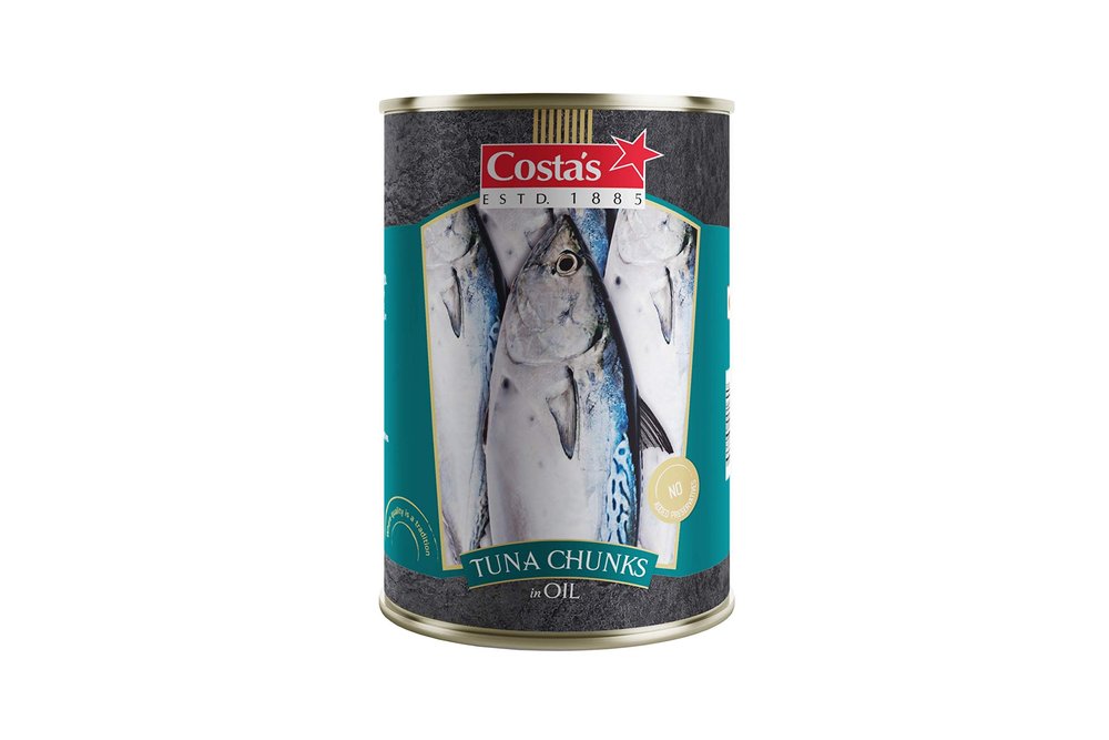 Costa's Tuna Chunks in Oil 425g (Pack of 2) Canned Fish.
