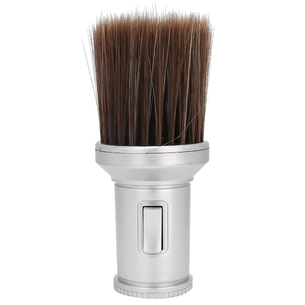 Hair Cleaning, Shaving Brush, Multifunctional Beard Shaving Shop Barber Hair Cutting(Silver)