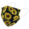 Everydayspecial Disposable Safety Mask 3 Layer Protection Face Mask for Adults 50 pcs with 1pc Necklace Mask Holder (Sunflower Print), 50 Count (Pack of 1) view 3