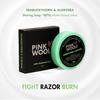 Pink Woolf Velvet Soft Bristle Shaving Brush & Shaving Soap Combo | Seabuckthorn & Aloe Vera 50g (REFILL) | Softens Beard & Enhances Wet Shaving | All Skin Types (Pack of 2) view 2