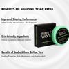 Pink Woolf Velvet Soft Bristle Shaving Brush & Shaving Soap Combo | Seabuckthorn & Aloe Vera 50g (REFILL) | Softens Beard & Enhances Wet Shaving | All Skin Types (Pack of 2) view 3