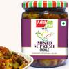 Add me Dry Mango Pickle 500g sukha aam ka achar, Mixed Supreme Pickle 500g Mix achar of aam nimbu mirchi ker karonda lasoda adrak Combo Offer Glass Pack view 4