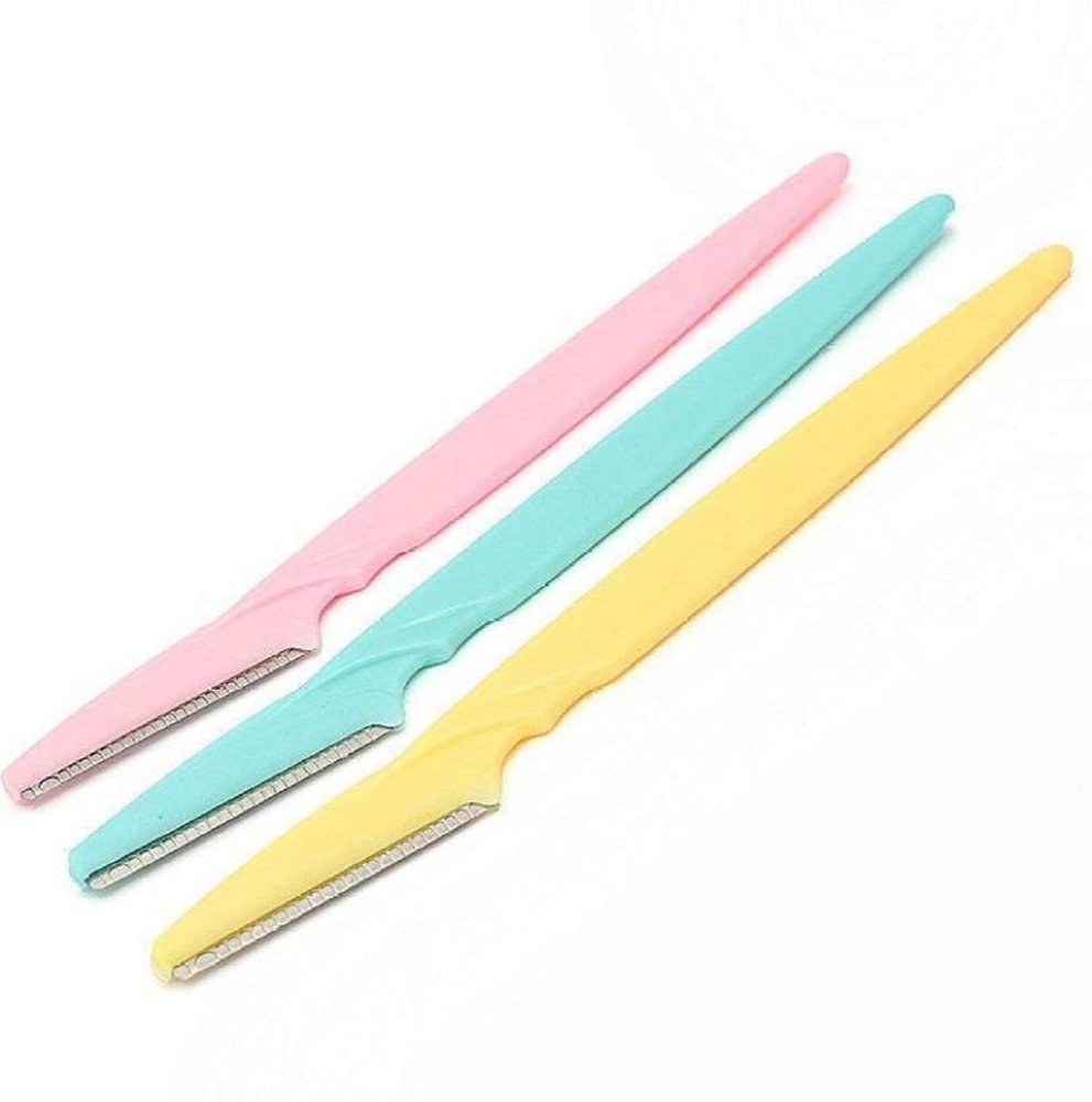 UK Enterprise Stainless Steel Eyebrow Disposable Razor (Pack of 3)