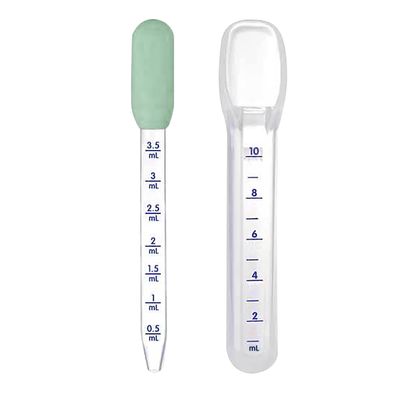 Hopop Medicine Spoon & Dropper | Soft Silicone Head Baby Medicine Spoon & Dropper | Medicine Feeder | Suitable Form 0+ Months | BPA Free | Green